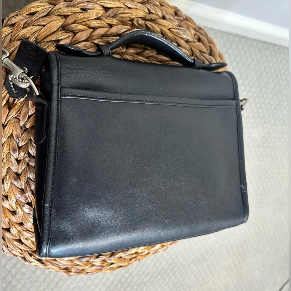 Vintage Coach 9870 Court bag black nickel hardware Costa Rica Y2K 2000s purse - Picture 6 of 14